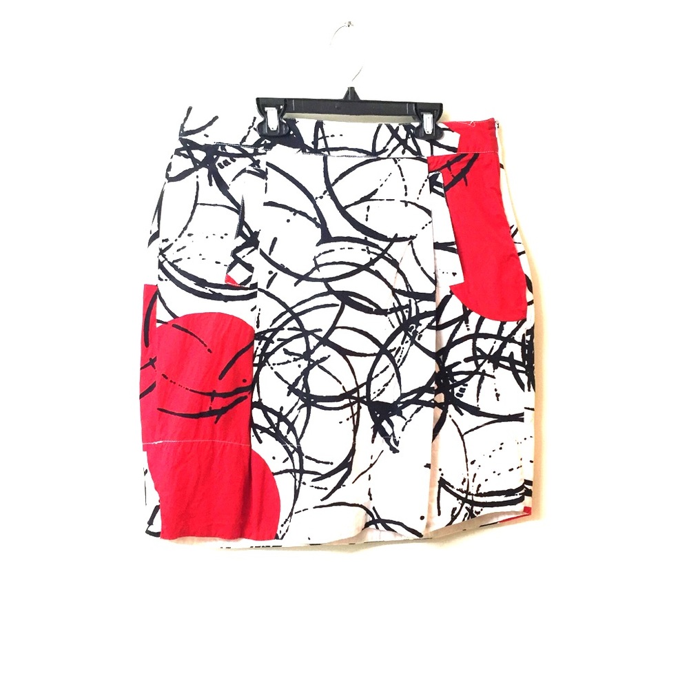 Skirt with pockets, side zip